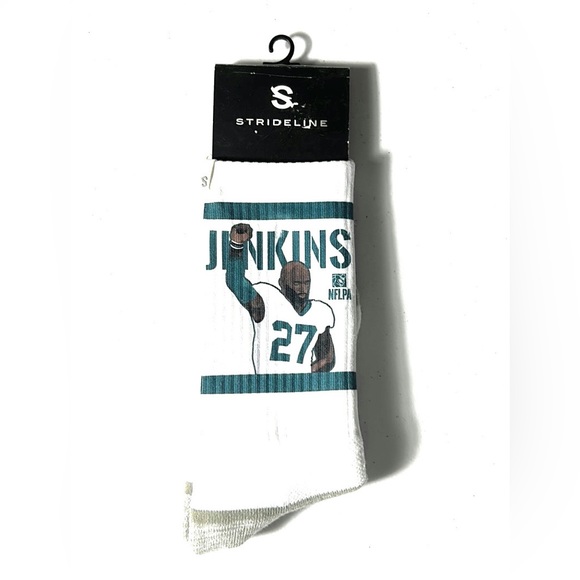 Malcolm Jenkins White N00220629ML Socks - Picture 1 of 8